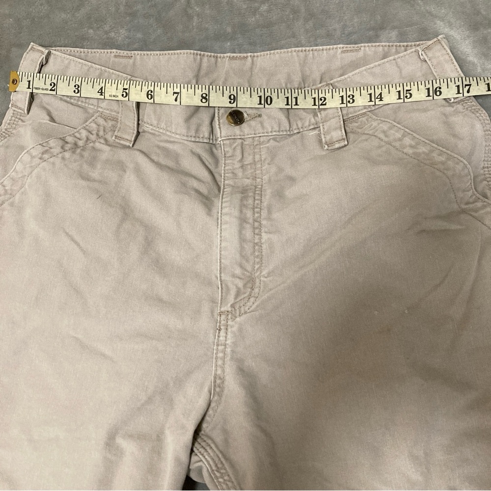 Carhartt Loose Fit Men's Tan Work Cargo Shorts Size 34 - Picture 15 of 16
